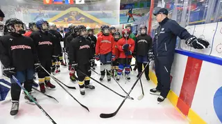 Профессиональные хоккеисты ХК «Норильск» провели мастер-классы для детей