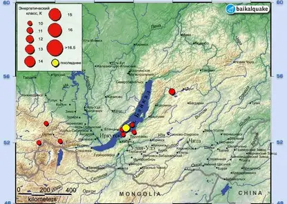 Землетрясение магнитудой 6 произошло на Байкале