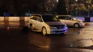 В Красноярске пьяный водитель спровоцировал массовую аварию на Металлургов 
